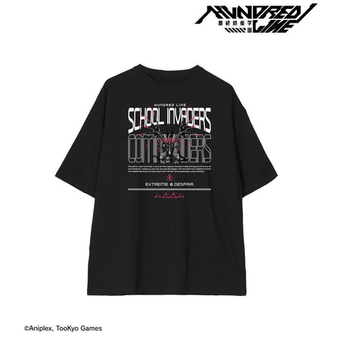 『HUNDRED LINE -最終防衛学園-』BIGシルエットTシャツ 侵校生ユニセックス